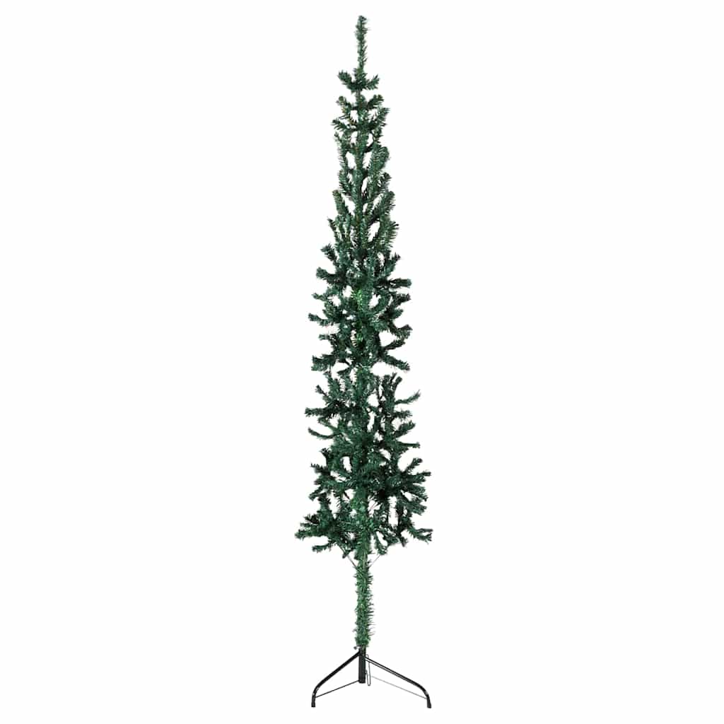 Vidaxl Kunstkerstboom halb mit Standardschmal 180 cm Grün