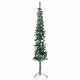 Vidaxl Kunstkerstboom halb mit Standardschmal 180 cm Grün