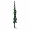 Vidaxl Kunstkerstboom Hälfte mit Standardschmaler 210 cm Grün