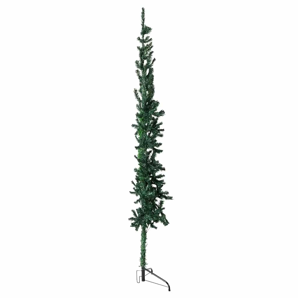 Vidaxl Kunstkerstboom Hälfte mit Standardschmaler 210 cm Grün