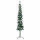 Vidaxl Kunstkerstboom halb mit Standardschmale 240 cm Grün