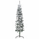 Vidaxl Kunstkerstboom halb mit schneebeschmaler 150 cm