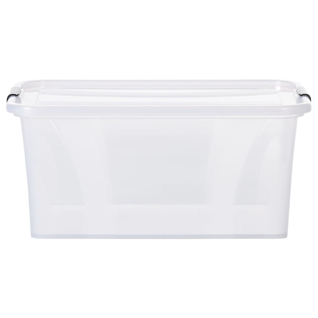 VIDAXL -Speicherboxen 2 ST mit Deckel 32 l transparent