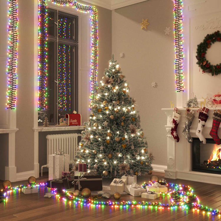 Vidaxl Light Girland Cluster mit 3000 LEDs mehrfarbig 23 m PVC