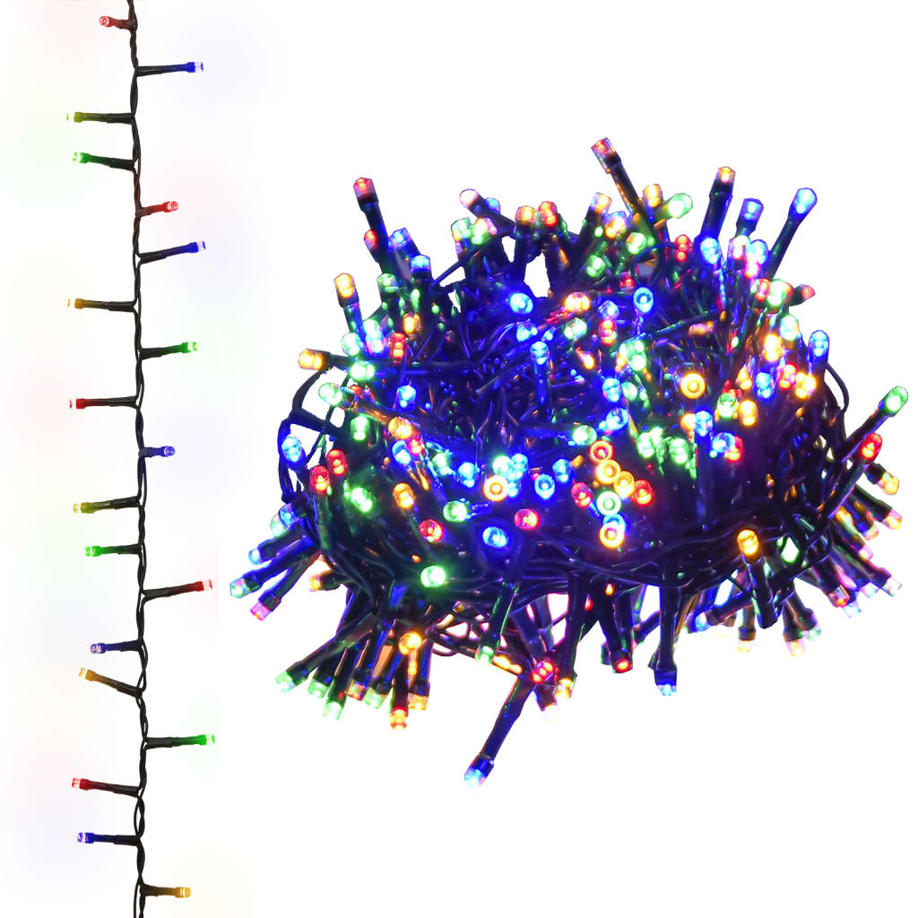 Vidaxl Light Garland Compact mit 1000 LEDs Multi -Colored 25 m PVC