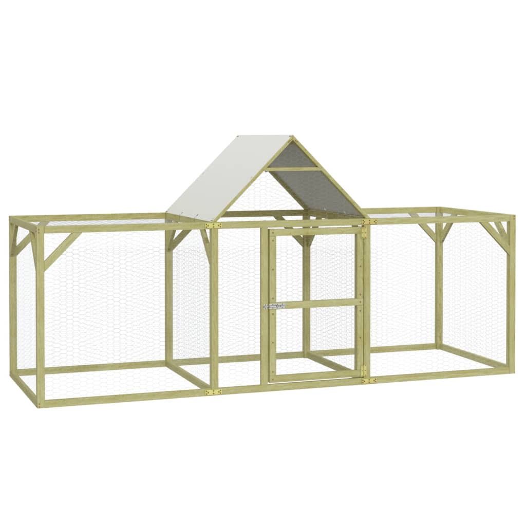 VIDAXL -Hühner Coop 300x100x150 cm imprägnierte feste Kiefer