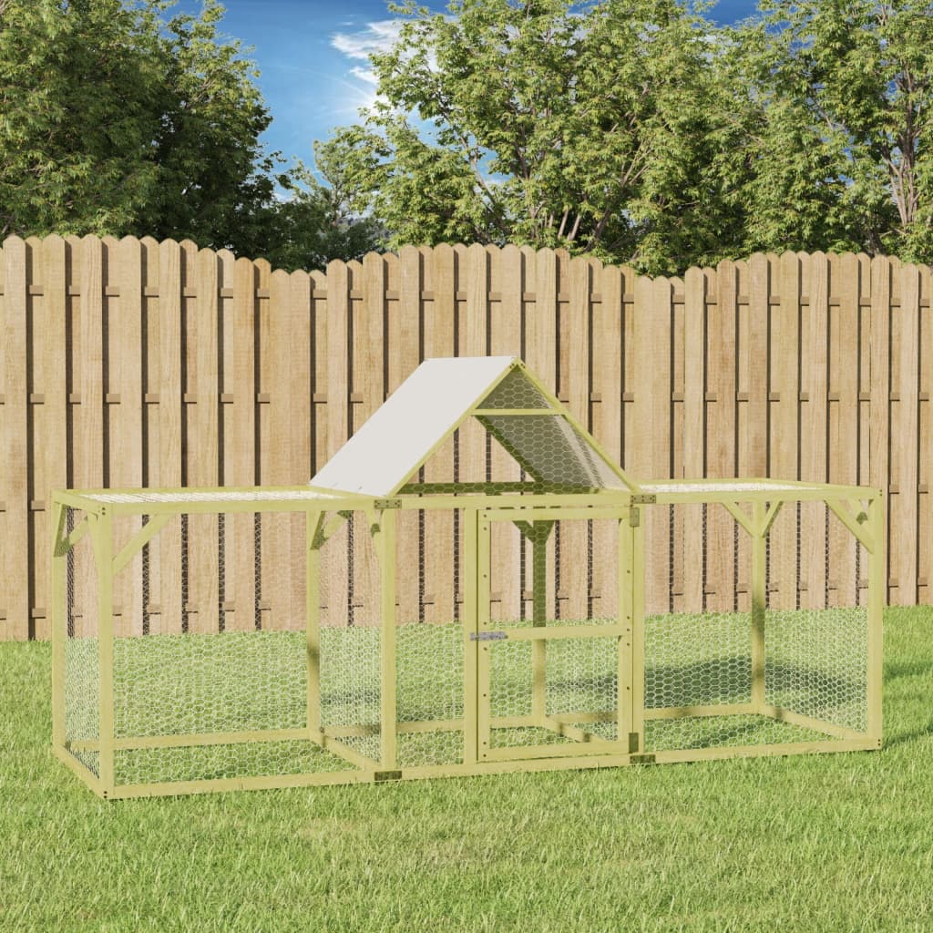 VIDAXL -Hühner Coop 300x100x150 cm imprägnierte feste Kiefer