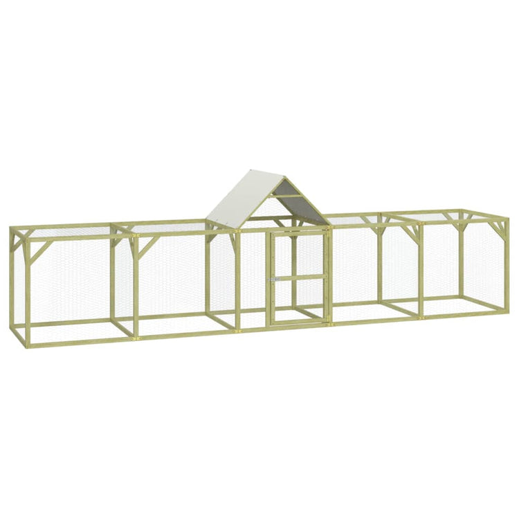 VIDAXL -Hühner Coop 500x100x150 cm imprägnierte feste Kiefer