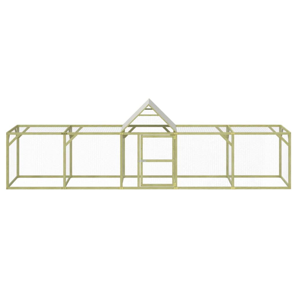 VIDAXL -Hühner Coop 500x100x150 cm imprägnierte feste Kiefer