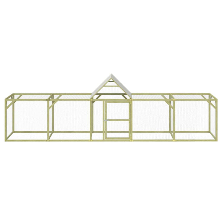 VIDAXL -Hühner Coop 500x100x150 cm imprägnierte feste Kiefer