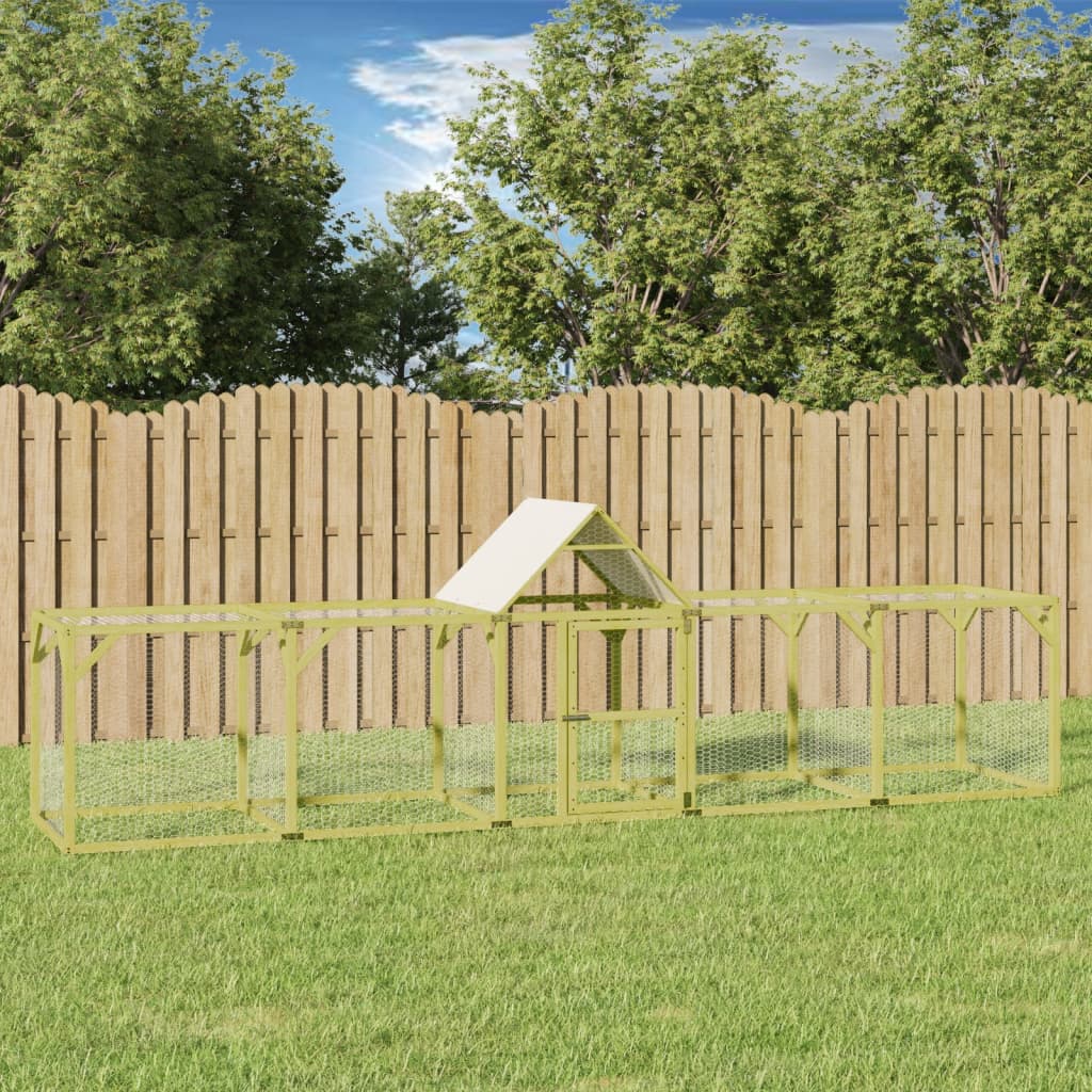 VIDAXL -Hühner Coop 500x100x150 cm imprägnierte feste Kiefer