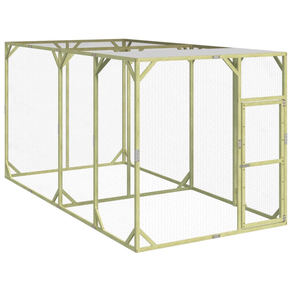 VIDAXL -Hühner Coop 200x400x200 cm imprägnierte Festkiefer