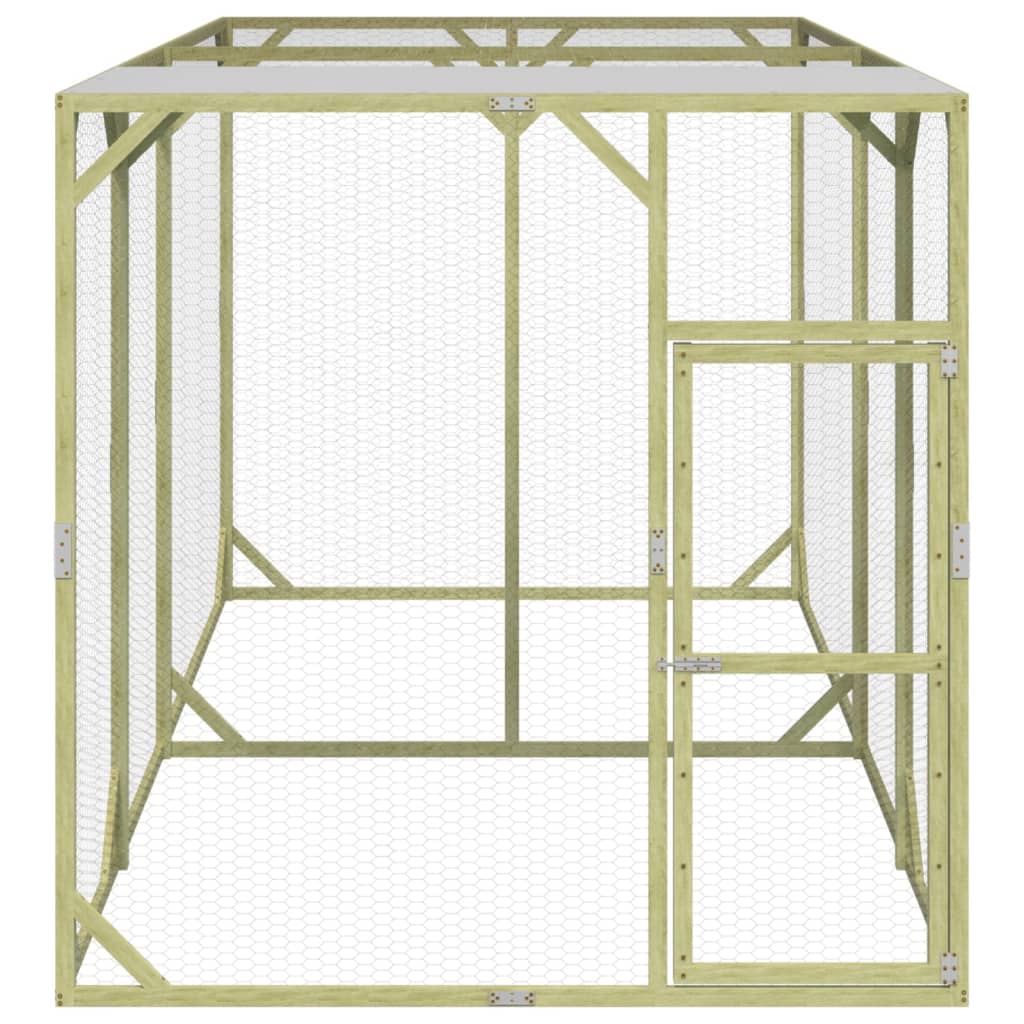 VIDAXL -Hühner Coop 200x400x200 cm imprägnierte Festkiefer