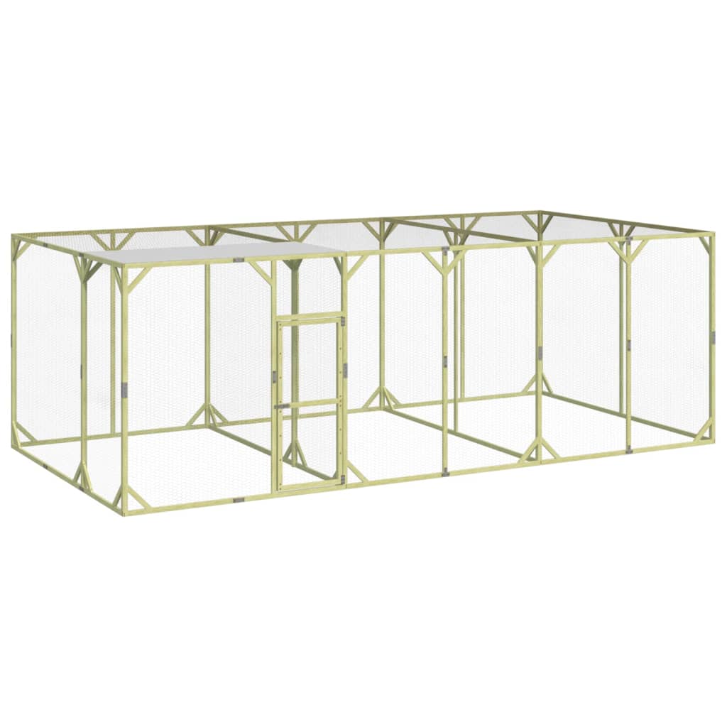 VIDAXL -Hühner Coop 600x300x200 cm imprägnierte feste Kiefer