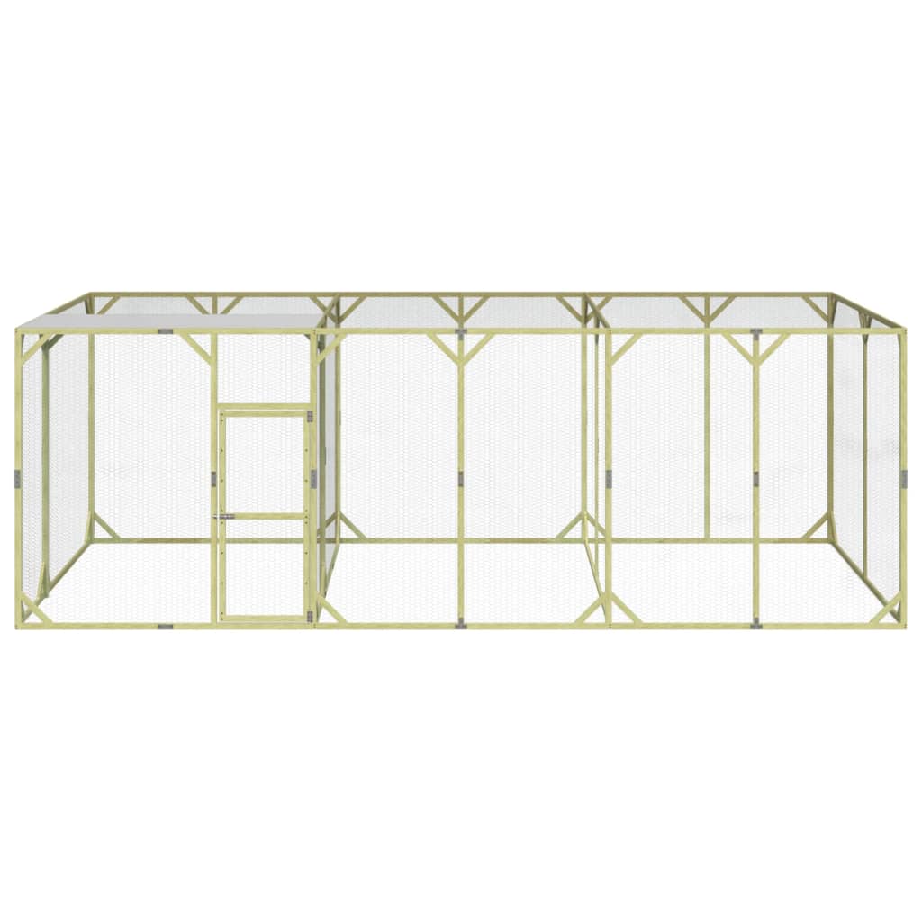 VIDAXL -Hühner Coop 600x300x200 cm imprägnierte feste Kiefer