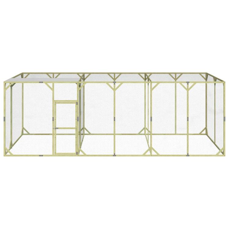 VIDAXL -Hühner Coop 600x300x200 cm imprägnierte feste Kiefer