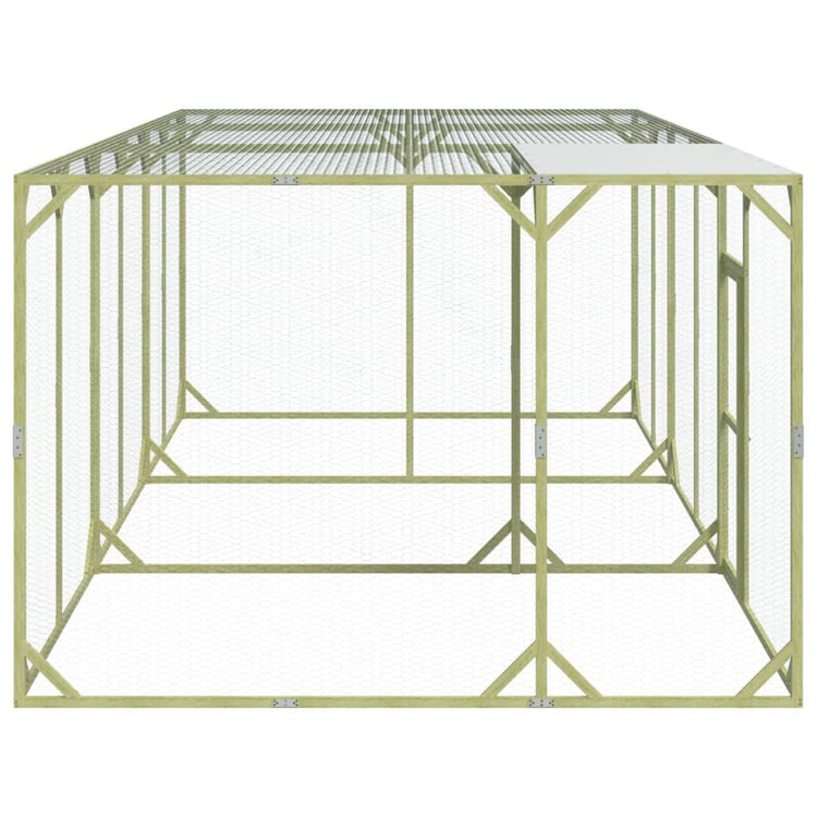 VIDAXL -Hühner Coop 600x300x200 cm imprägnierte feste Kiefer