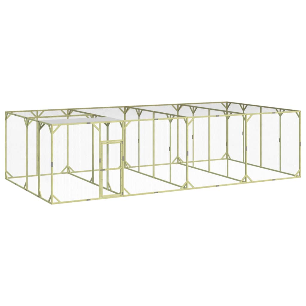 VIDAXL -Hühner Coop 800x400x200 cm imprägnierte feste Kiefer