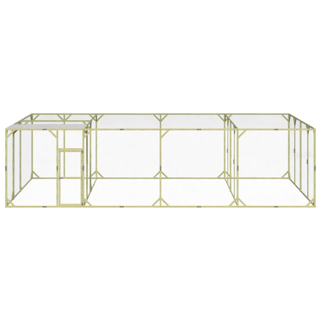 VIDAXL -Hühner Coop 800x400x200 cm imprägnierte feste Kiefer