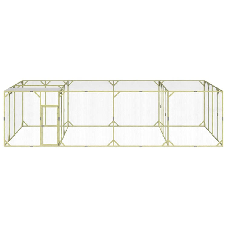VIDAXL -Hühner Coop 800x400x200 cm imprägnierte feste Kiefer