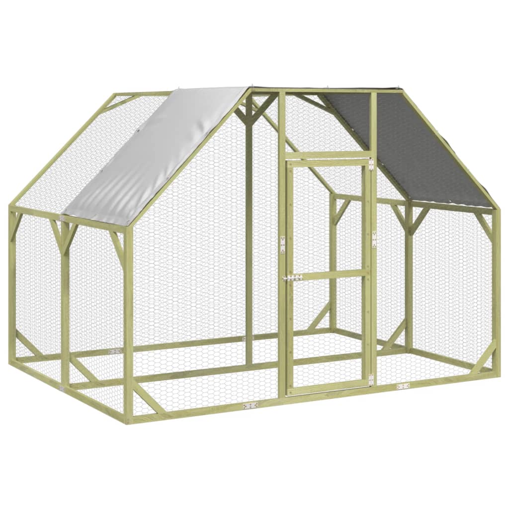 VIDAXL -Hühner Coop 268x200x190 cm imprägnierte feste Kiefer