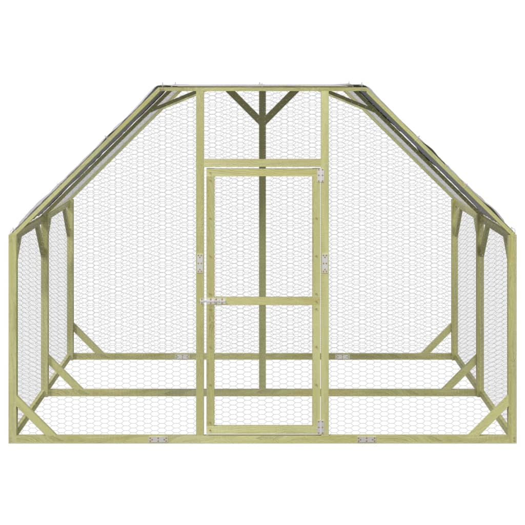 VIDAXL -Hühner Coop 268x200x190 cm imprägnierte feste Kiefer