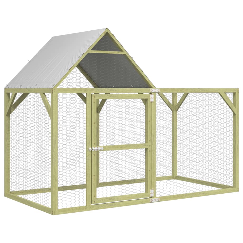 VIDAXL -Hühner Coop 200x100x150 cm imprägnierte feste Kiefer