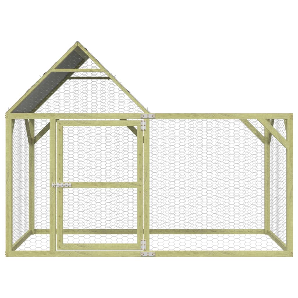 VIDAXL -Hühner Coop 200x100x150 cm imprägnierte feste Kiefer