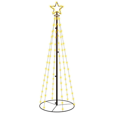 Vidaxl KegelKERSTBOOM 108 LEDs 70x180 cm warmes Weiß
