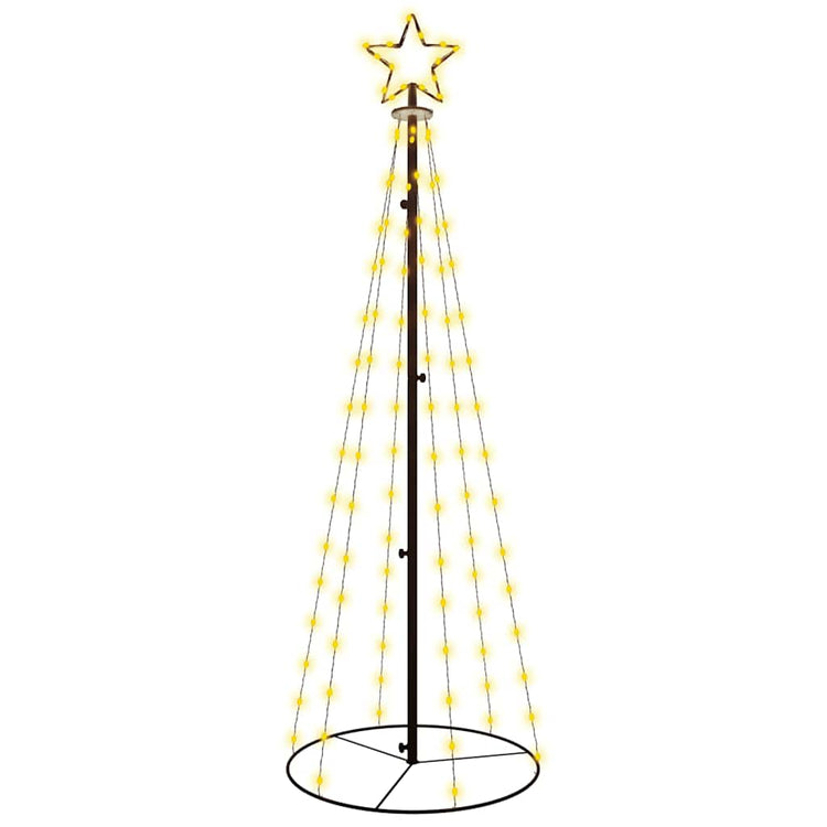Vidaxl KegelKERSTBOOM 108 LEDs 70x180 cm warmes Weiß