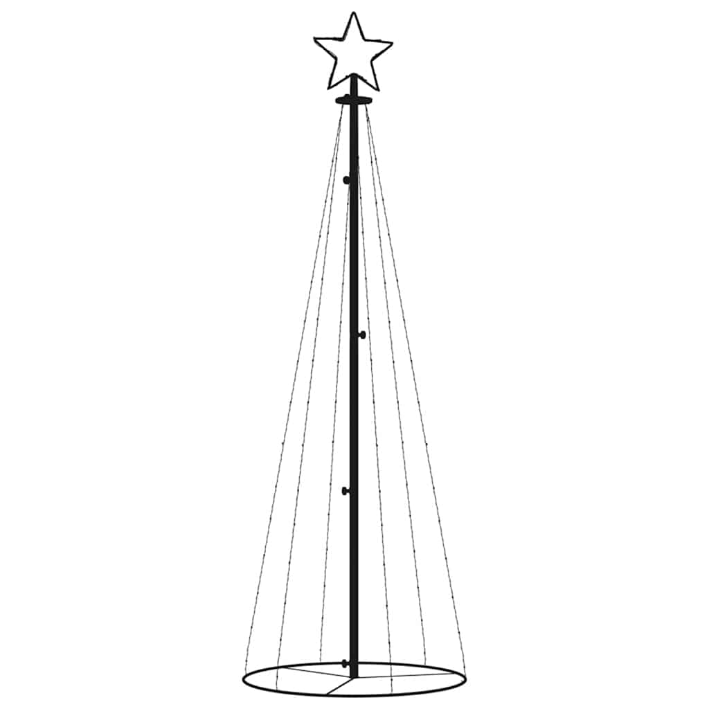 Vidaxl KegelKERSTBOOM 108 LEDs 70x180 cm warmes Weiß