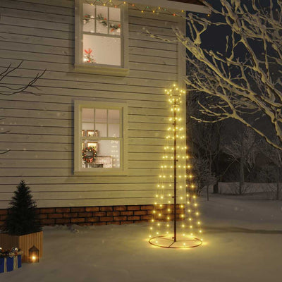Vidaxl KegelKERSTBOOM 108 LEDs 70x180 cm warmes Weiß