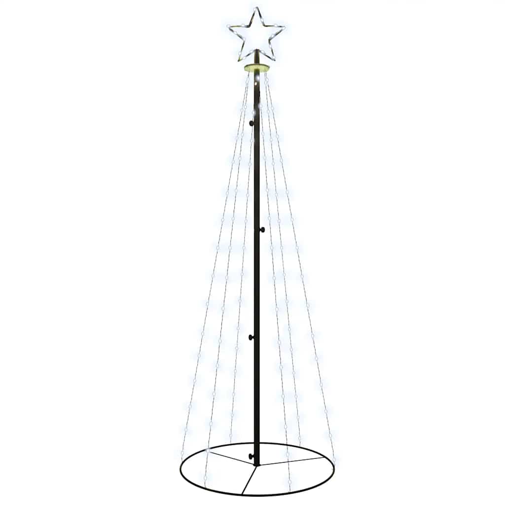 Vidaxl KegelKERSTBOOM 108 LEDs 70x180 cm kaltes Weiß