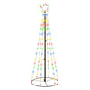 VIDAXL KegelKERSTBOOM 108 LEDs 70x180 cm Multi -Colored