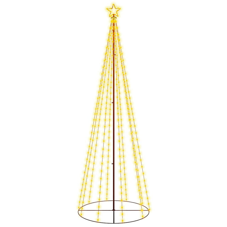 Vidaxl KegelKERSTBOOM 310 LEDs 100x300 cm warmes Weiß