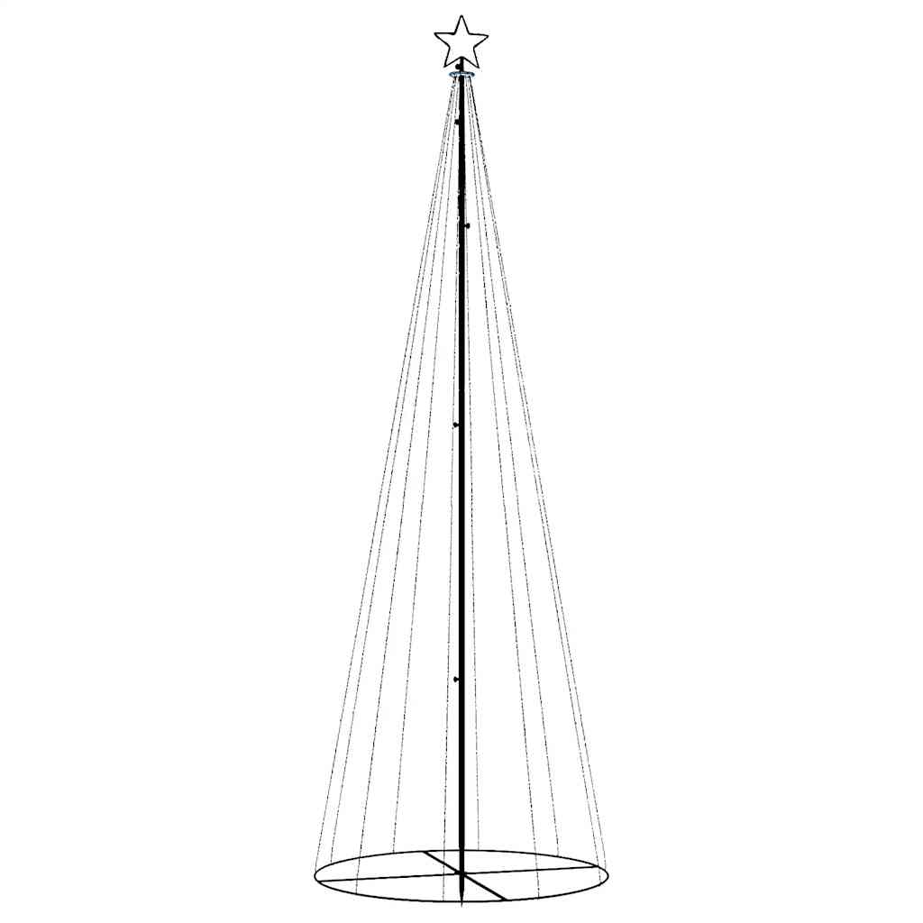 Vidaxl KegelKERSTBOOM 310 LEDs 100x300 cm warmes Weiß