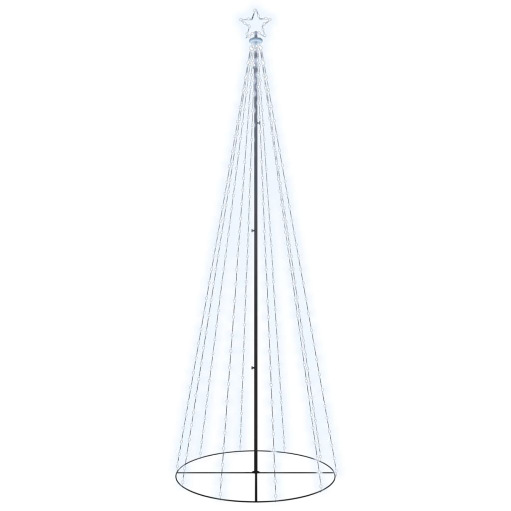 Vidaxl KegelKERSTBOOM 310 LEDs 100x300 cm kalt weiß