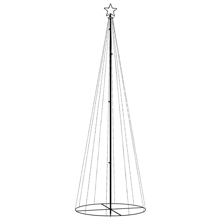 Vidaxl KegelKERSTBOOM 310 LEDs 100x300 cm kalt weiß