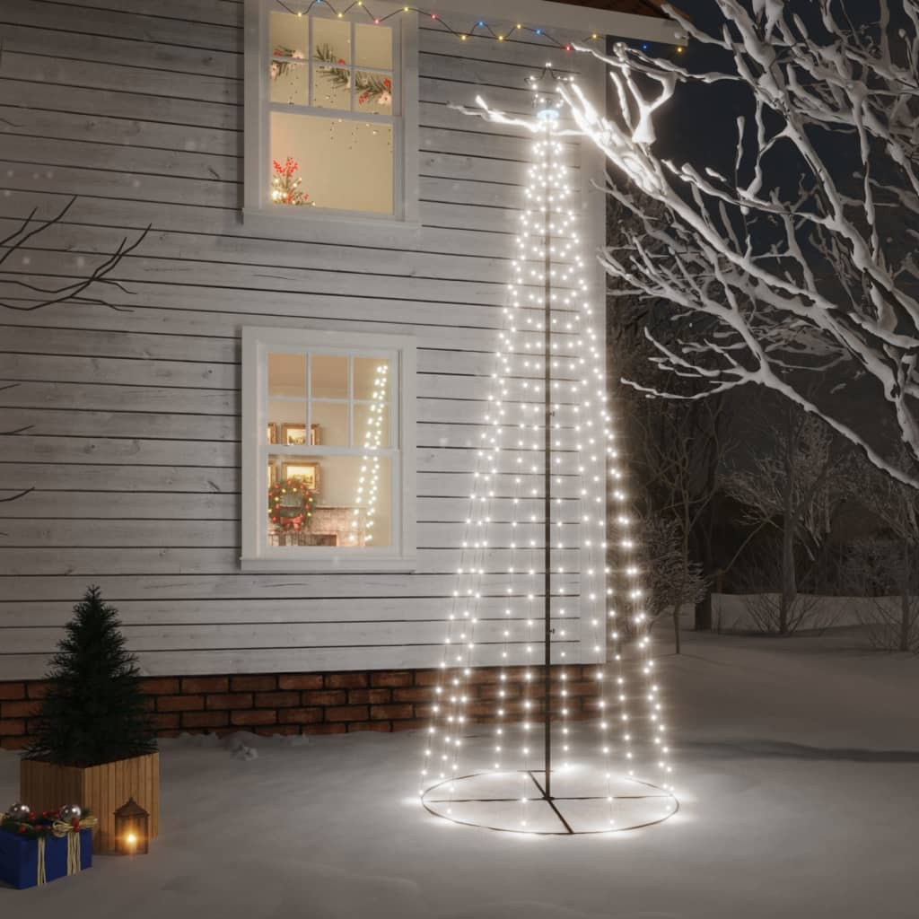 Vidaxl KegelKERSTBOOM 310 LEDs 100x300 cm kalt weiß