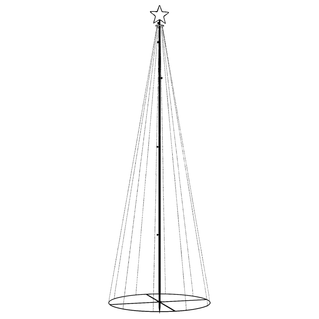 Vidaxl KegelKERSTBOOM 310 LEDs 100x300 cm Blau