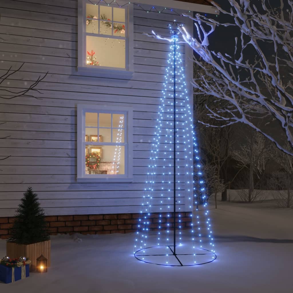 Vidaxl KegelKERSTBOOM 310 LEDs 100x300 cm Blau