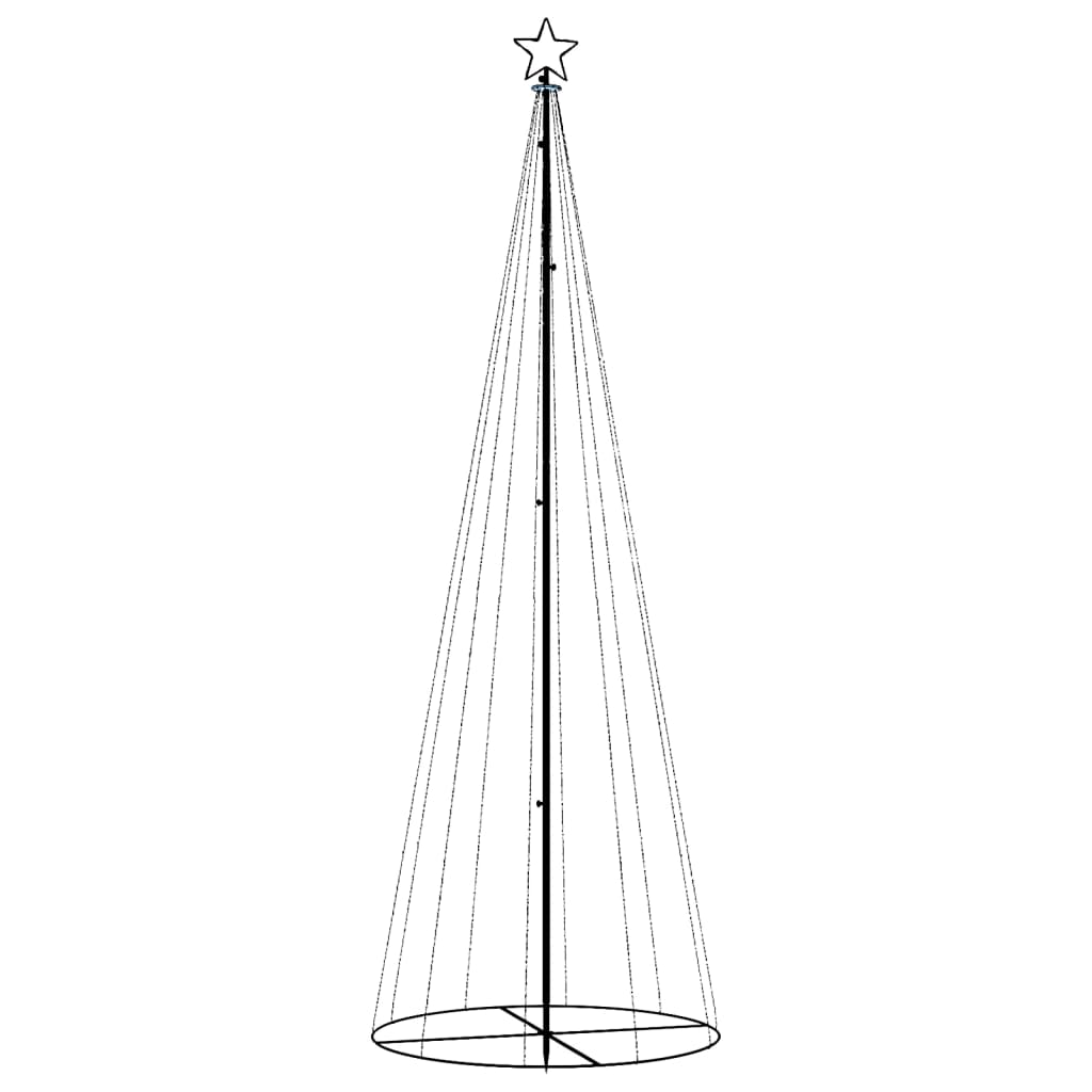 Vidaxl KegelKERSTBOOM 310 LEDs 100x300 cm Multi -Colored