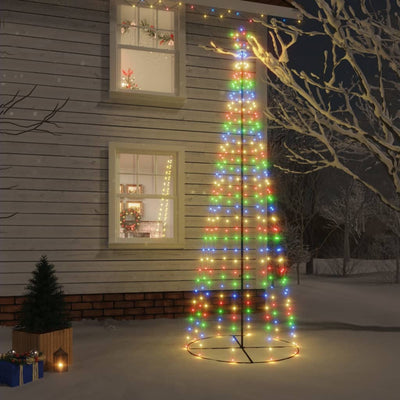 Vidaxl KegelKERSTBOOM 310 LEDs 100x300 cm Multi -Colored