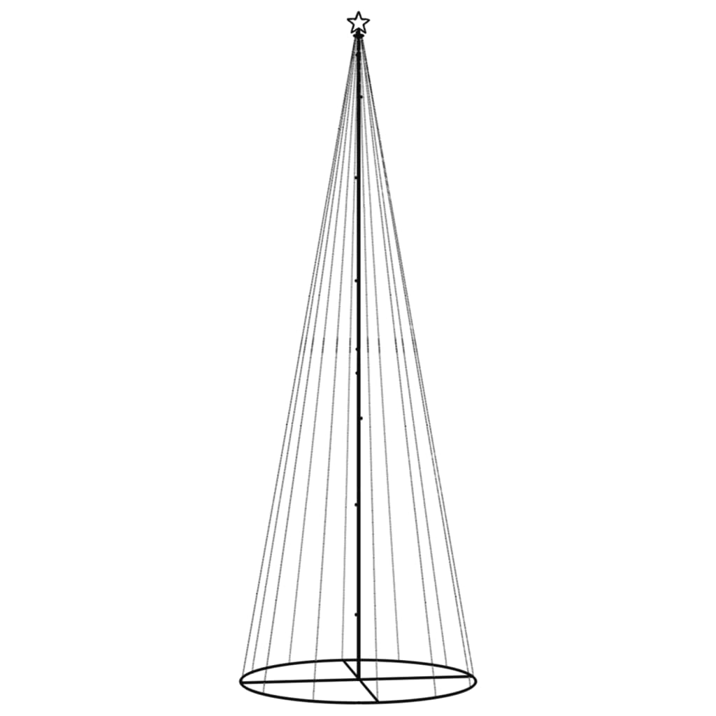 Vidaxl KegelKERSTBOOM 732 LEDs warmes Weiß 160 x 500 cm