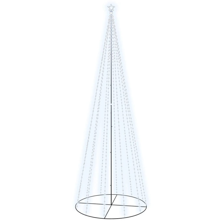 Vidaxl KegelKERSTBOOM 732 LEDs Kalt weiß 160 x 500 cm