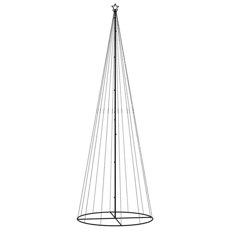 Vidaxl KegelKERSTBOOM 732 LEDs Kalt weiß 160 x 500 cm