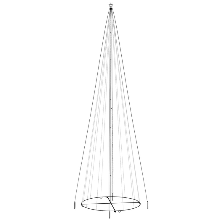 Vidaxl KegelKERSTBOOM 1134 LEDs Kalt weiß 230x800 cm