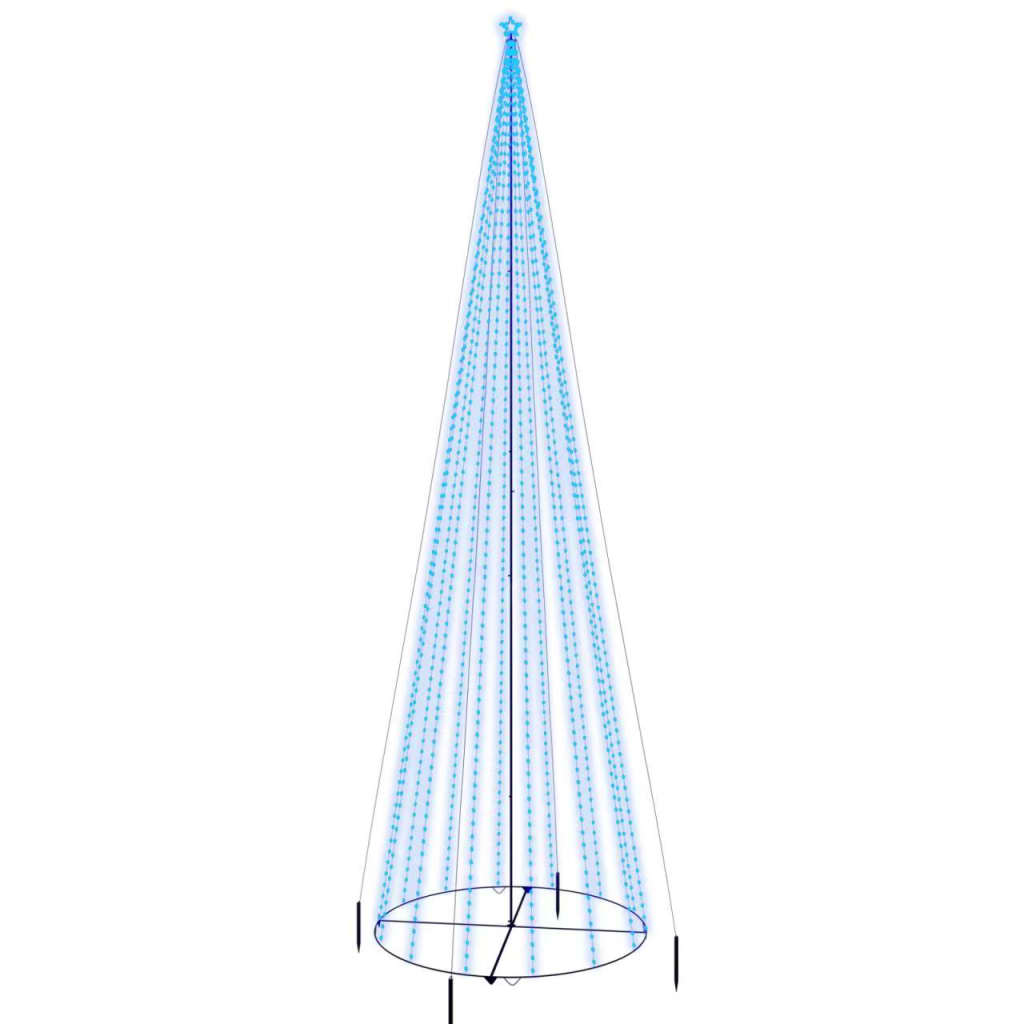 Vidaxl KegelKERSTBOOM 1134 LEDs Blau 230x800 cm