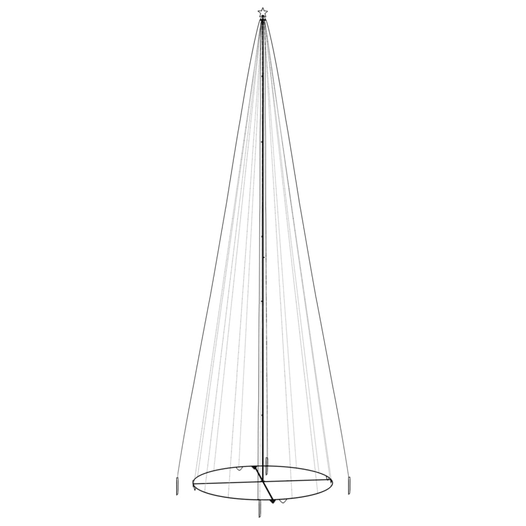 Vidaxl KegelKERSTBOOM 1134 LEDs Blau 230x800 cm