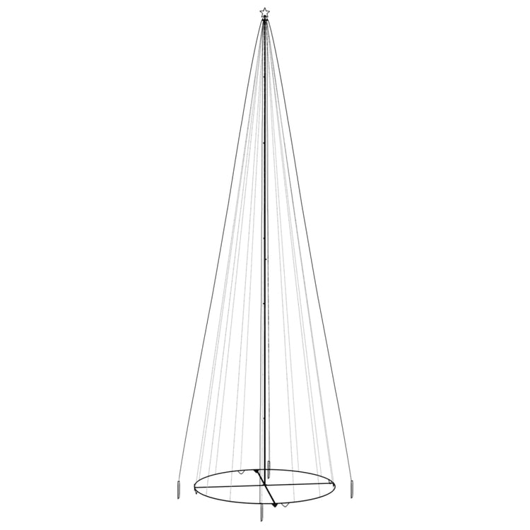 Vidaxl KegelKERSTBOOM 1134 LEDs Blau 230x800 cm